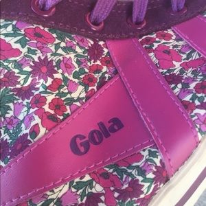 NIB Gola Hi cut sneakers liberty print women youth